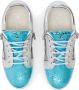 Giuseppe Zanotti Nicki leren sneakers Zilver - Thumbnail 4