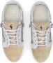 Giuseppe Zanotti Nicki leren sneakers Zilver - Thumbnail 4