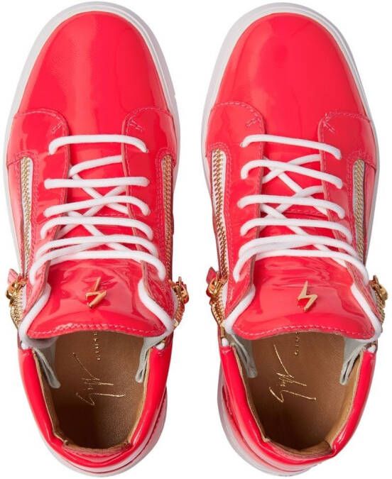 Giuseppe Zanotti Nicki mid-top sneakers Rood