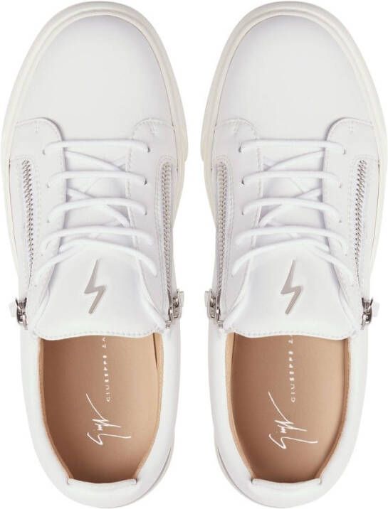 Giuseppe Zanotti Nicki sneakers met contrasterend vlak Wit