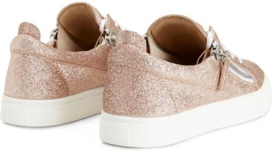 Giuseppe Zanotti Nicki sneakers met glitter Roze