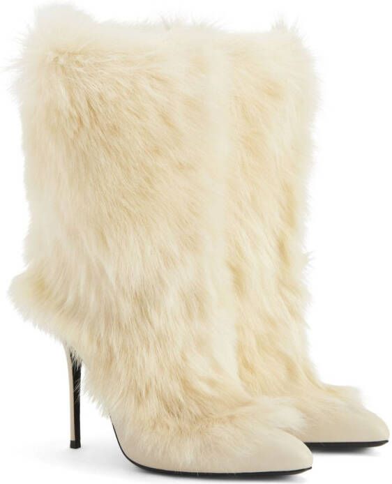 Giuseppe Zanotti Nicole leren laarzen Beige