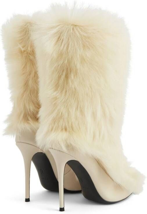 Giuseppe Zanotti Nicole leren laarzen Beige