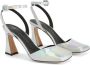 Giuseppe Zanotti Olivhe leren sandalen Zilver - Thumbnail 2