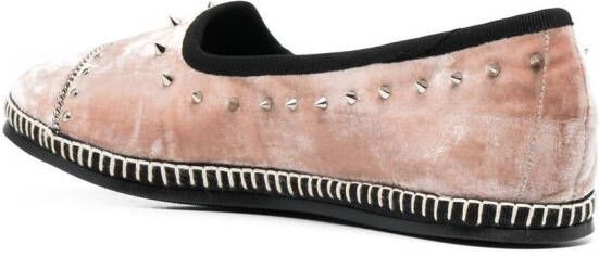 Giuseppe Zanotti Otium fluwelen loafers Roze