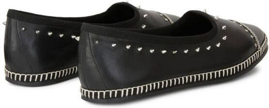Giuseppe Zanotti Otium loafers met studs Zwart