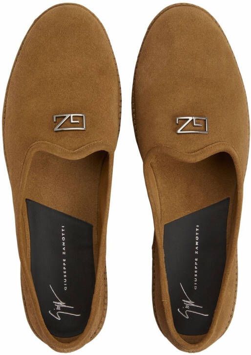 Giuseppe Zanotti Otium suède loafers Beige