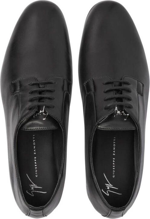 Giuseppe Zanotti Oxford schoenen met logo Zwart