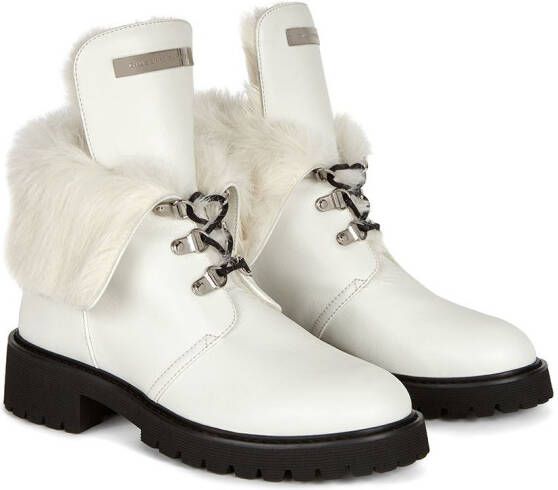 Giuseppe Zanotti Phillis veterlaarzen Wit