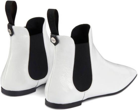 Giuseppe Zanotti Pigalle enkellaarzen Wit