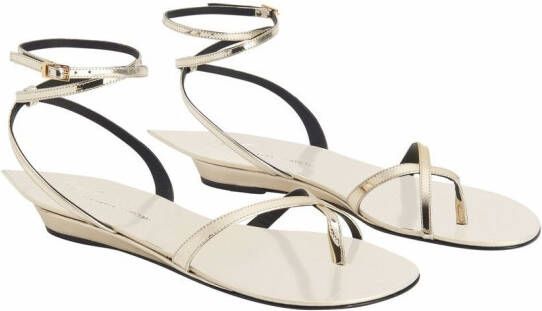 Giuseppe Zanotti Pris leren sandalen Goud