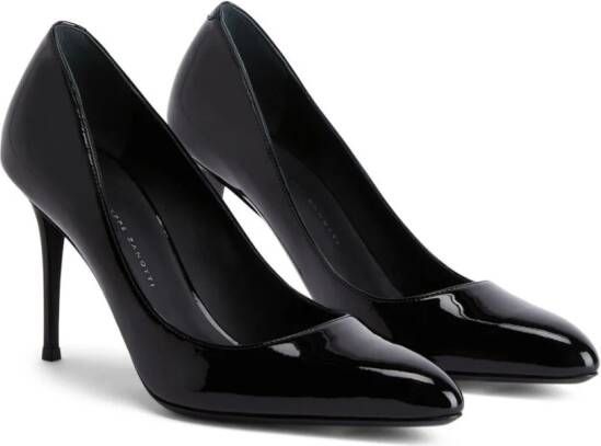 Giuseppe Zanotti Pumps met lakleren hak Zwart