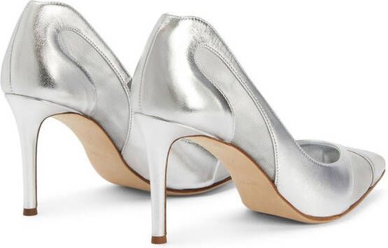 Giuseppe Zanotti Pumps met puntige neus Zilver