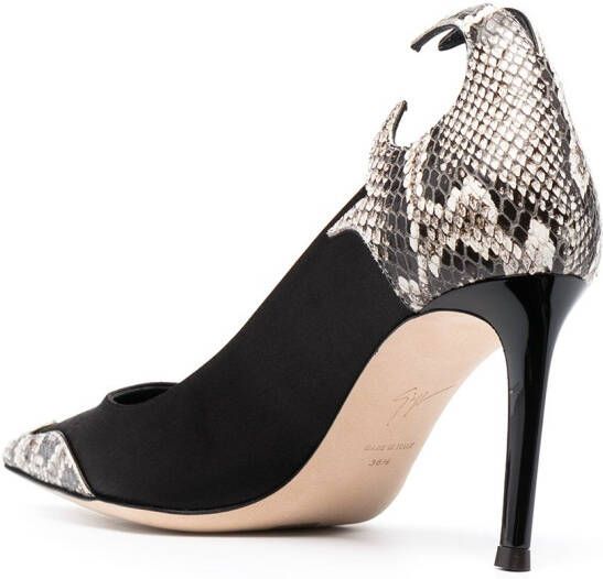 Giuseppe Zanotti Pumps met slangenprint Zwart