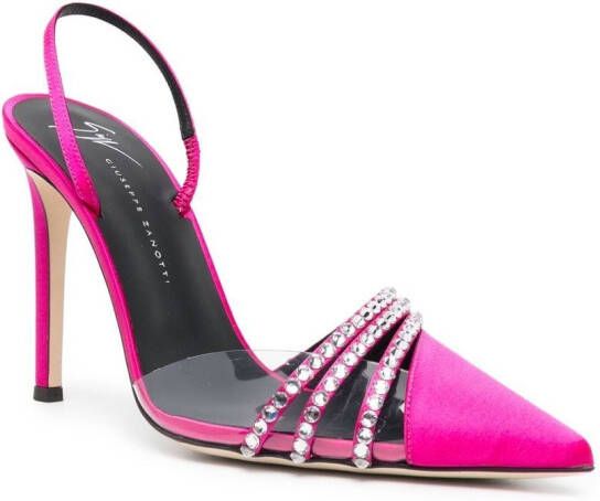 Giuseppe Zanotti Pumps verfraaid met edelsteen Roze