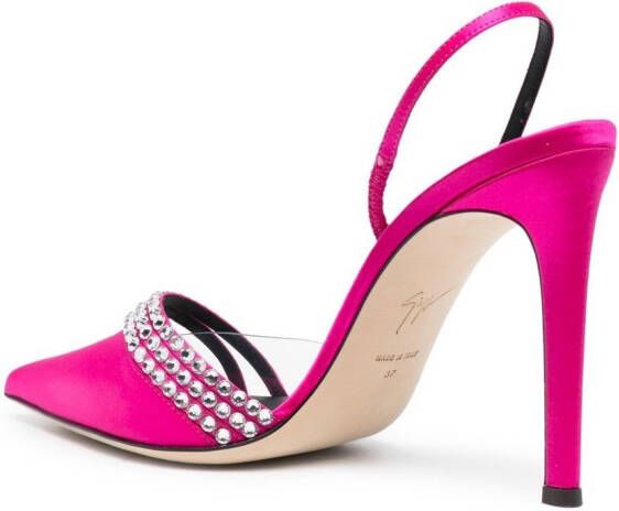 Giuseppe Zanotti Pumps verfraaid met edelsteen Roze