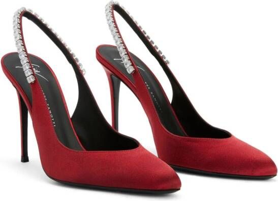 Giuseppe Zanotti Rachyl leren pumps Rood