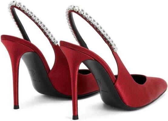 Giuseppe Zanotti Rachyl leren pumps Rood