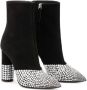 Giuseppe Zanotti Raina enkellaarzen verfraaid met kristallen Zwart - Thumbnail 2