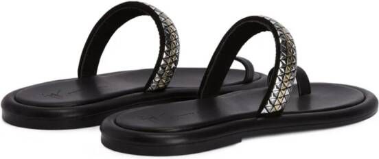 Giuseppe Zanotti Redouart sandalen met studs Zwart