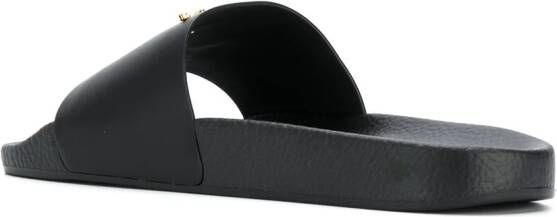 Giuseppe Zanotti riem met gegraveerd logo Zwart