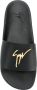 Giuseppe Zanotti riem met gegraveerd logo Zwart - Thumbnail 4