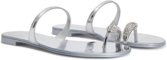 Giuseppe Zanotti Ring sandalen Zilver