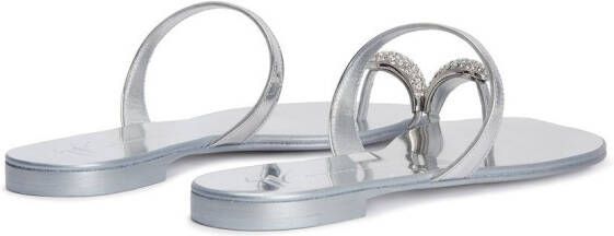 Giuseppe Zanotti Ring sandalen Zilver
