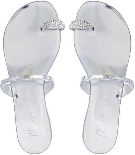 Giuseppe Zanotti Ring sandalen Zilver