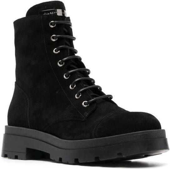 Giuseppe Zanotti Rombos combat boots Zwart