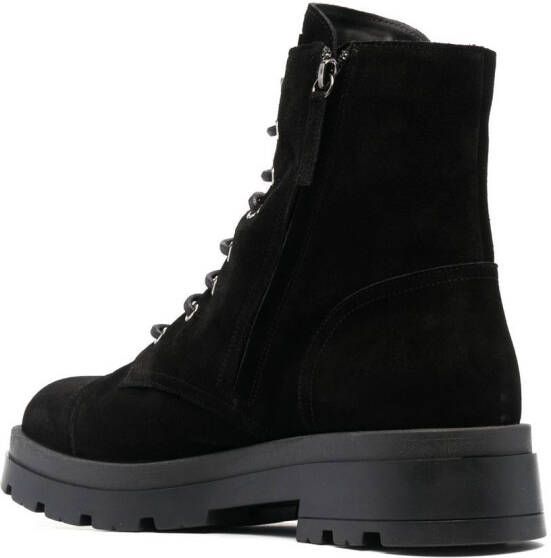 Giuseppe Zanotti Rombos combat boots Zwart