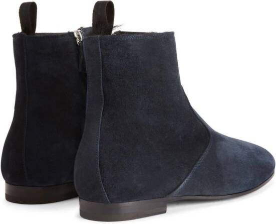 Giuseppe Zanotti Ron laarzen met ronde neus Blauw