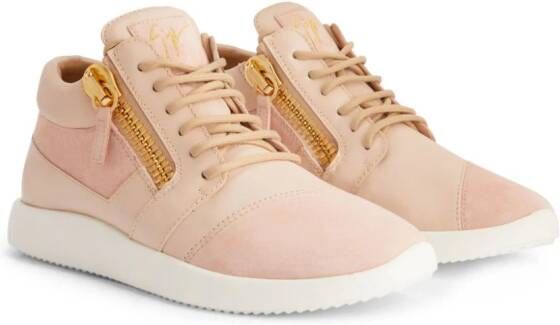 Giuseppe Zanotti Runner high-top sneakers Roze