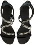 Giuseppe Zanotti Samantha sandalen met kettingdetail Zwart - Thumbnail 4