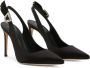 Giuseppe Zanotti Samia 105 mm satijnen pumps Zwart - Thumbnail 2