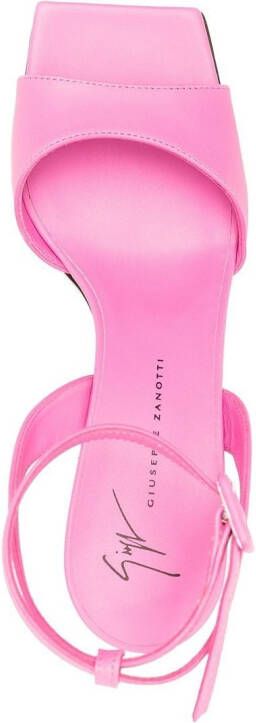 Giuseppe Zanotti Sandalen met doorzichtige hak Roze