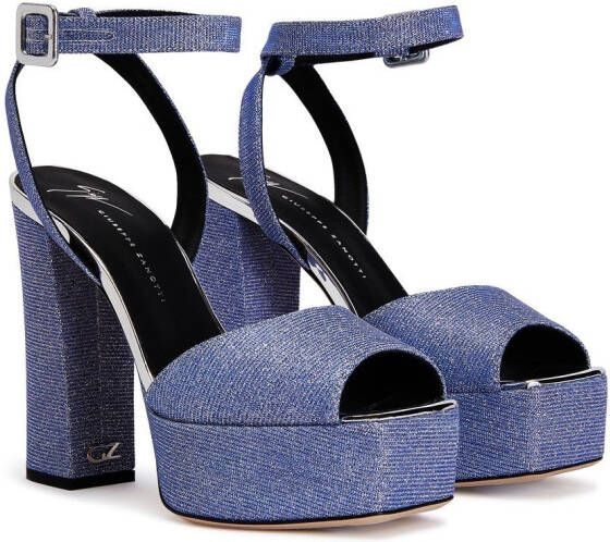 Giuseppe Zanotti 120 mm New Betty sandalen Blauw