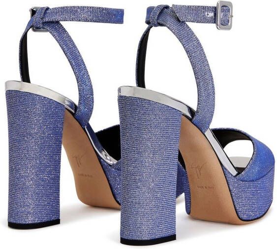 Giuseppe Zanotti 120 mm New Betty sandalen Blauw