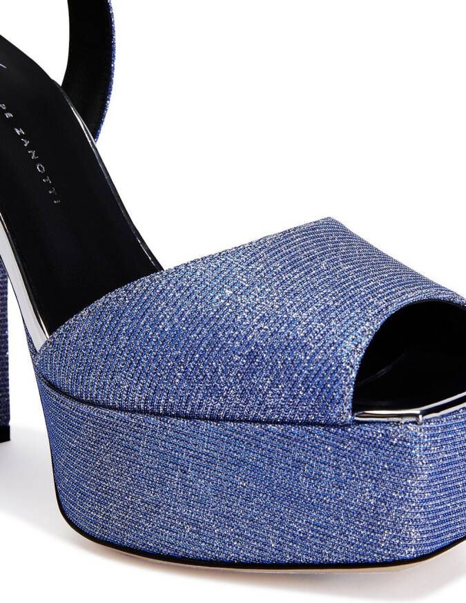 Giuseppe Zanotti 120 mm New Betty sandalen Blauw