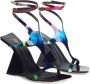 Giuseppe Zanotti 105 mm Tutankamon sandalen met hoekige hak Veelkleurig - Thumbnail 2