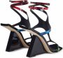 Giuseppe Zanotti 105 mm Tutankamon sandalen met hoekige hak Veelkleurig - Thumbnail 3