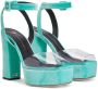 Giuseppe Zanotti Sandalen met plateauzool Blauw - Thumbnail 2