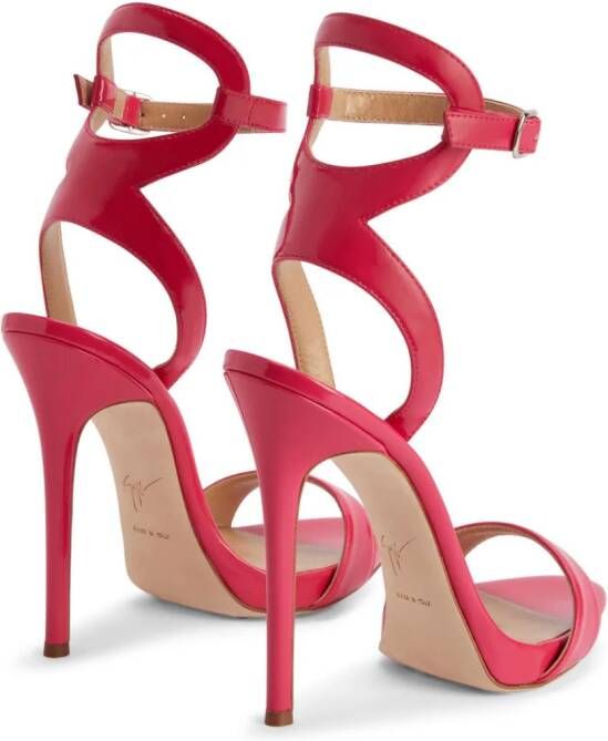 Giuseppe Zanotti Sandalen met plateauzool Rood