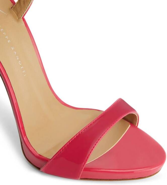 Giuseppe Zanotti Sandalen met plateauzool Rood