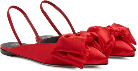Giuseppe Zanotti Sandalen met strikdetail Rood