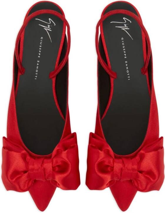 Giuseppe Zanotti Sandalen met strikdetail Rood