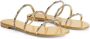 Giuseppe Zanotti Sandalen verfraaid met kristallen Goud - Thumbnail 2