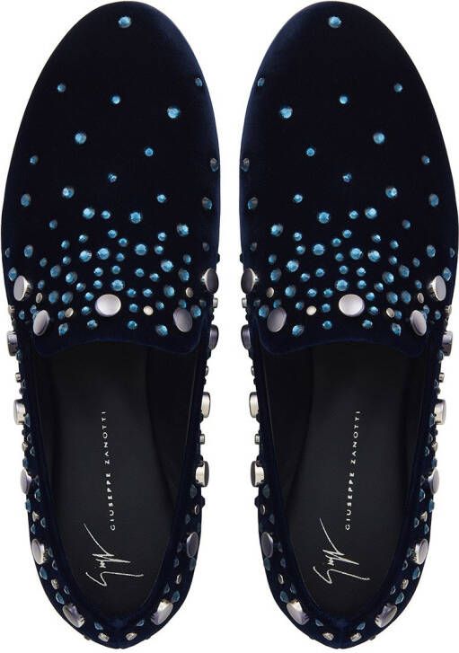 Giuseppe Zanotti Seymour loafers verfraaid met studs Blauw