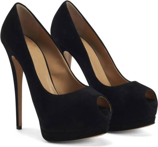 Giuseppe Zanotti Sharon pumps met open neus Zwart