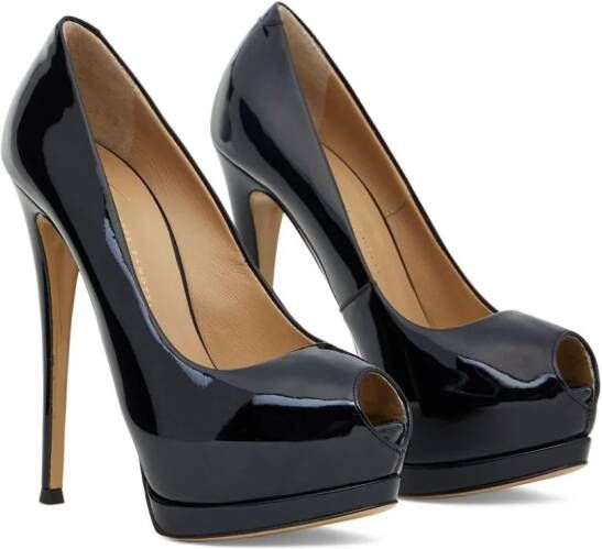 Giuseppe Zanotti Sharon leren pumps Zwart